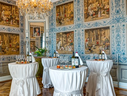 Hochzeit - externes Catering - Göttlesbrunn - Stehempfang im kleinen chinesischen Salon - Schloss Esterházy
