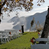 Hochzeitslocation - Traumhochzeit im Außenbereich mit Ausblick in die Natur - Rieglergut