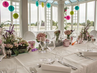 Hochzeit - Art der Location: Restaurant - Niederösterreich - Der große Festsaal des Golfclub Fontana bietet viel Licht für eine tolle Atmosphäre. - FONTANA