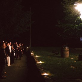 Hochzeit: Feuershow am Abend - Heiraten auf Burg Guttenberg