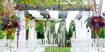 Hochzeit - Drobollach am Faaker See - Unser Pavillon im Garten und Schatten des alten Nußbaumes, der perfekte Ort für Ihre Trauung. - Alte Schule