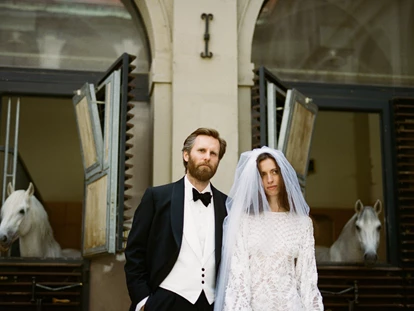 Hochzeit - Höbersdorf - Fotoshooting in der Stallburg - Spanische Hofreitschule