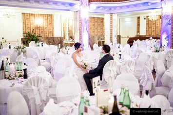 Hochzeit: das Brautpaar in unserem Ballsaal - Austria Trend Parkhotel Schönbrunn