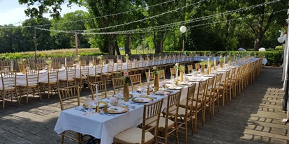 Bruiloft - Weinviertel - Tafel einer unserer Gartenhochzeiten - Berggasthof Magdalenenhof