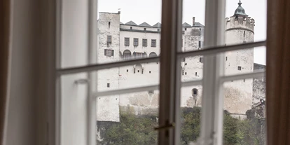 Hochzeit - Unken - Blick auf die Festung Hohensalzburg - K+K Restaurant am Waagplatz