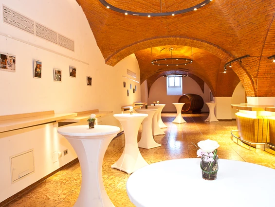 Hochzeitslocation: Empfang im Foyer - Stiegl-Brauwelt
