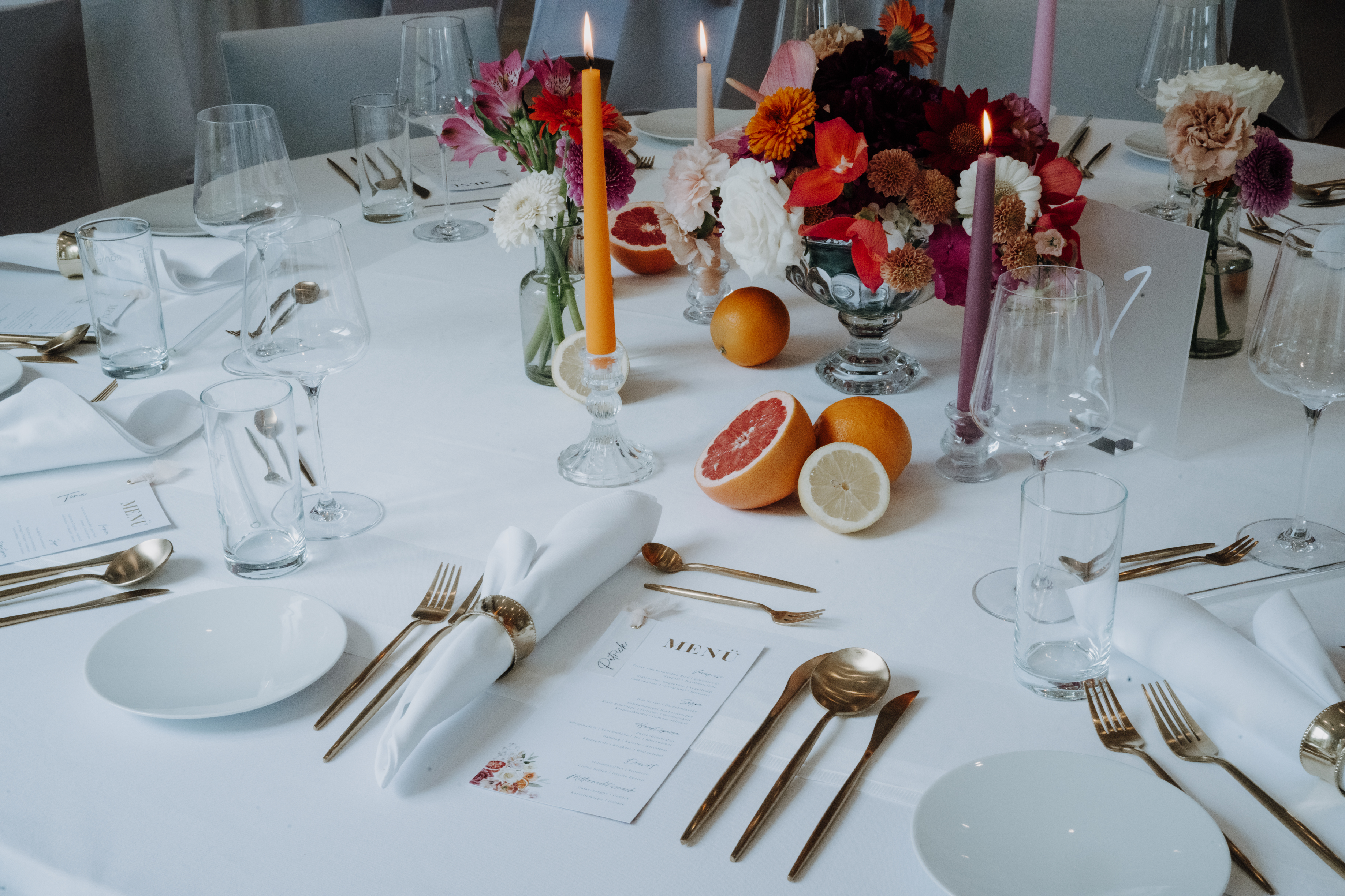 Hochzeit: Gedeck - Seehotel Billroth