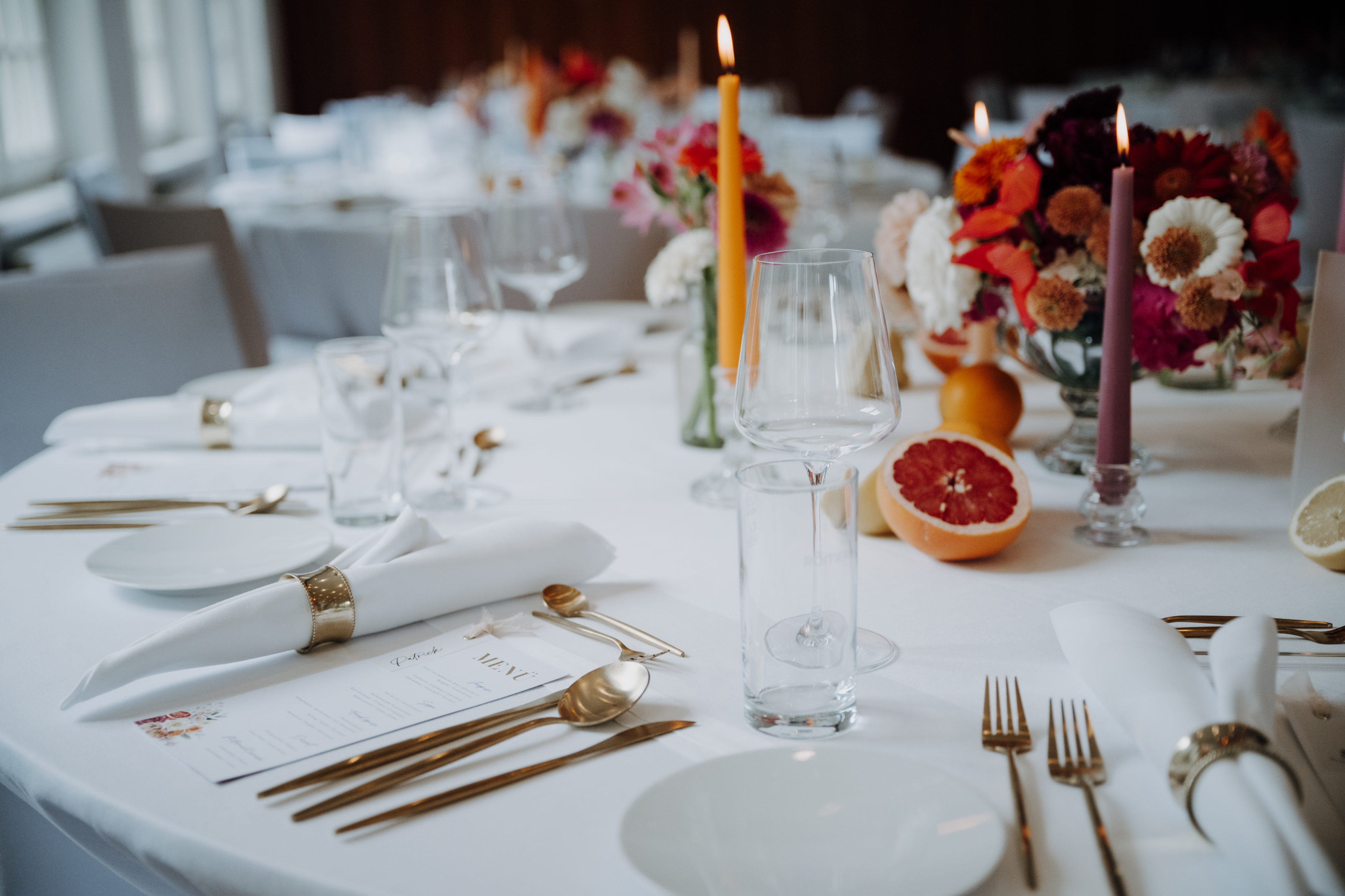 Hochzeit: Tisch - Seehotel Billroth