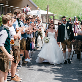 Hochzeit: Hotel Eingang - Laudersbach's Event-Stadl