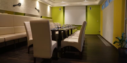 Wedding - Bedburg - Saal 
Blick auf die Leinwand - Restautrant Pfanntissimo