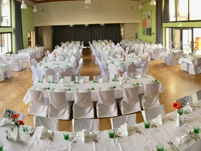 Wedding - Pottenbrunn - Großer Saal - gedeckt für 200 Gäste - Donauhof Zwentendorf