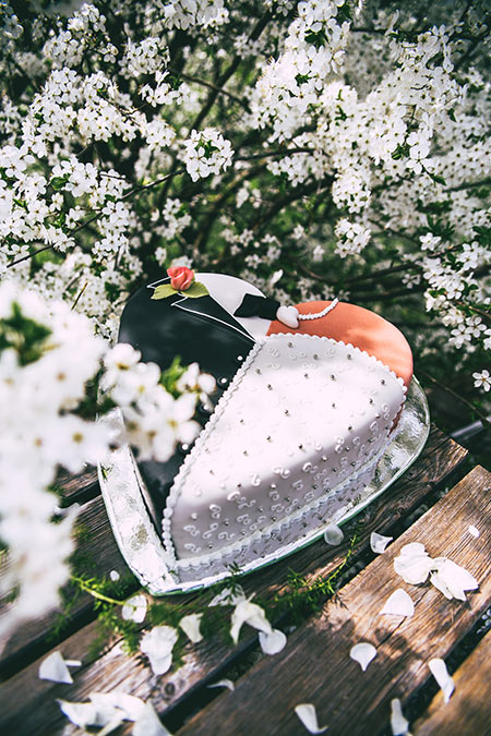 Hochzeitslocation: Hochzeitstorte - AlteSchmiede