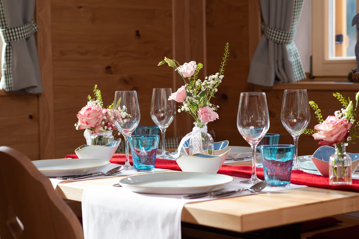 Hochzeit: Tischdeko - Spitzing Alm