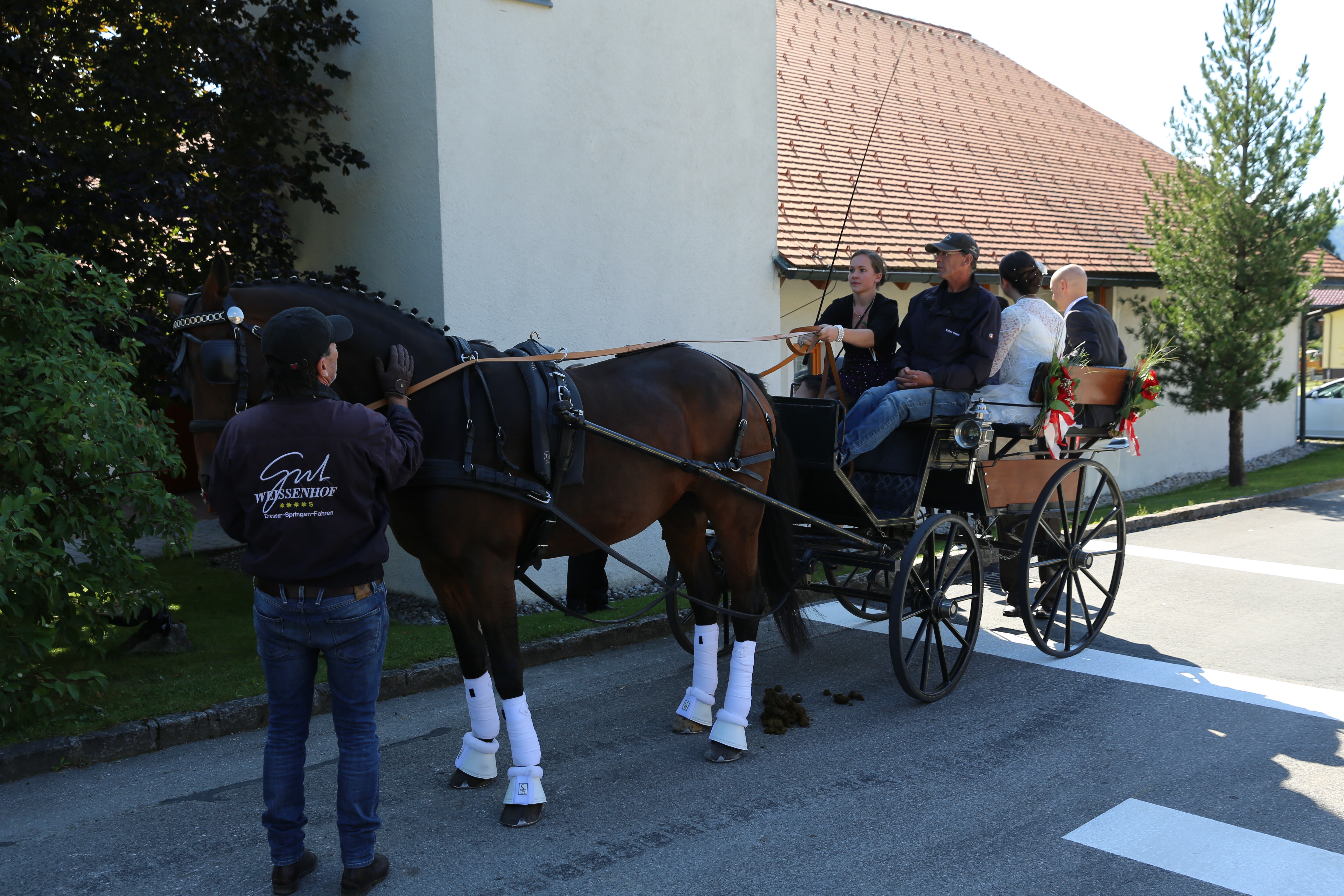 Hochzeit: Kutschenfahrt des Brautpaares - Hotel Post Walter 