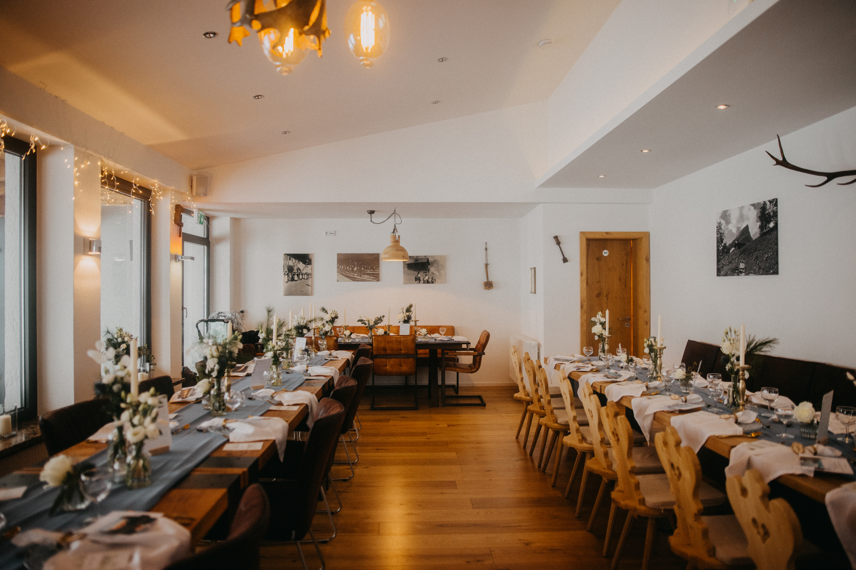 Salzbergalm  Informatie over de balzalen Interieur