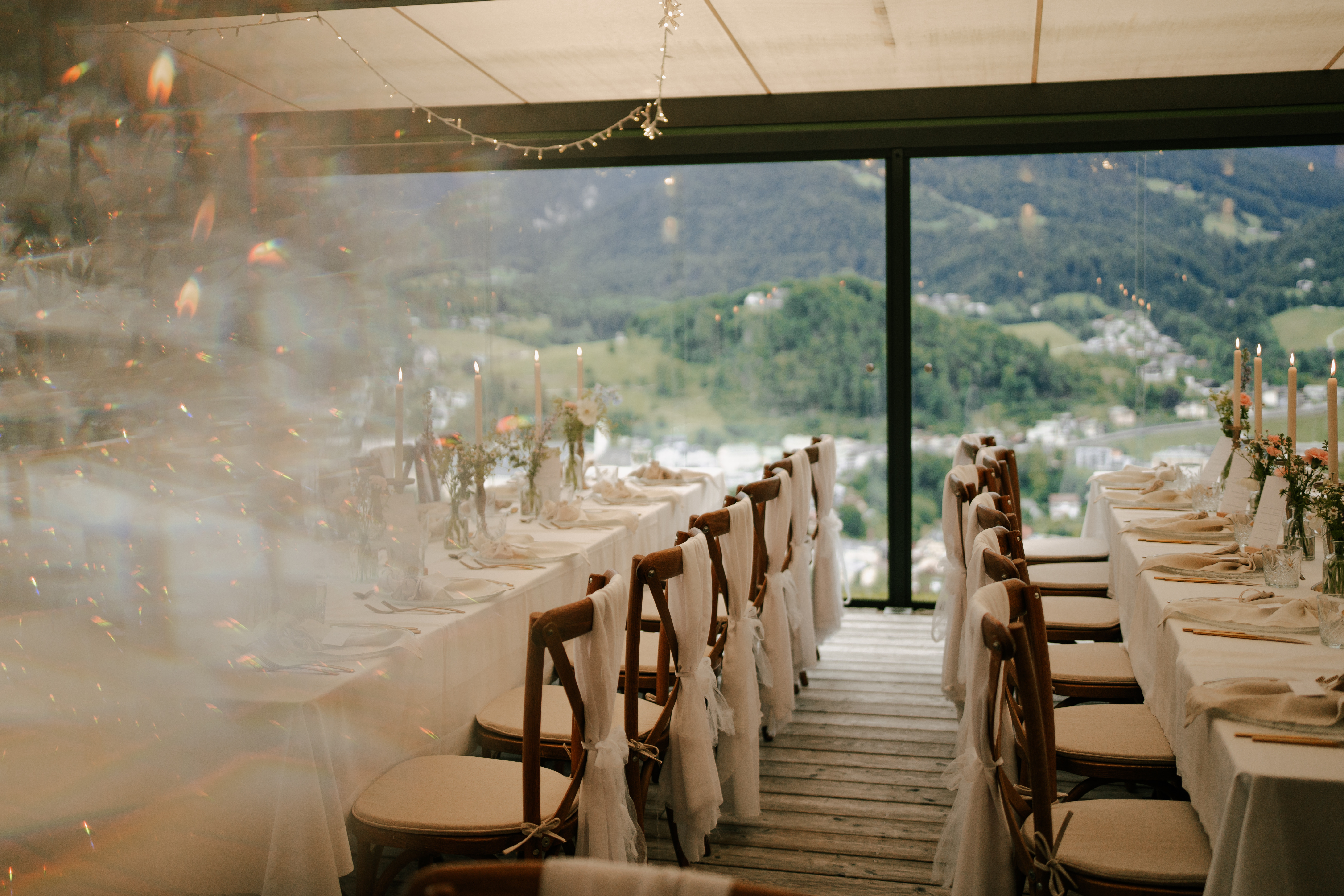 Salzbergalm  Informatie over de balzalen Wintertuin 