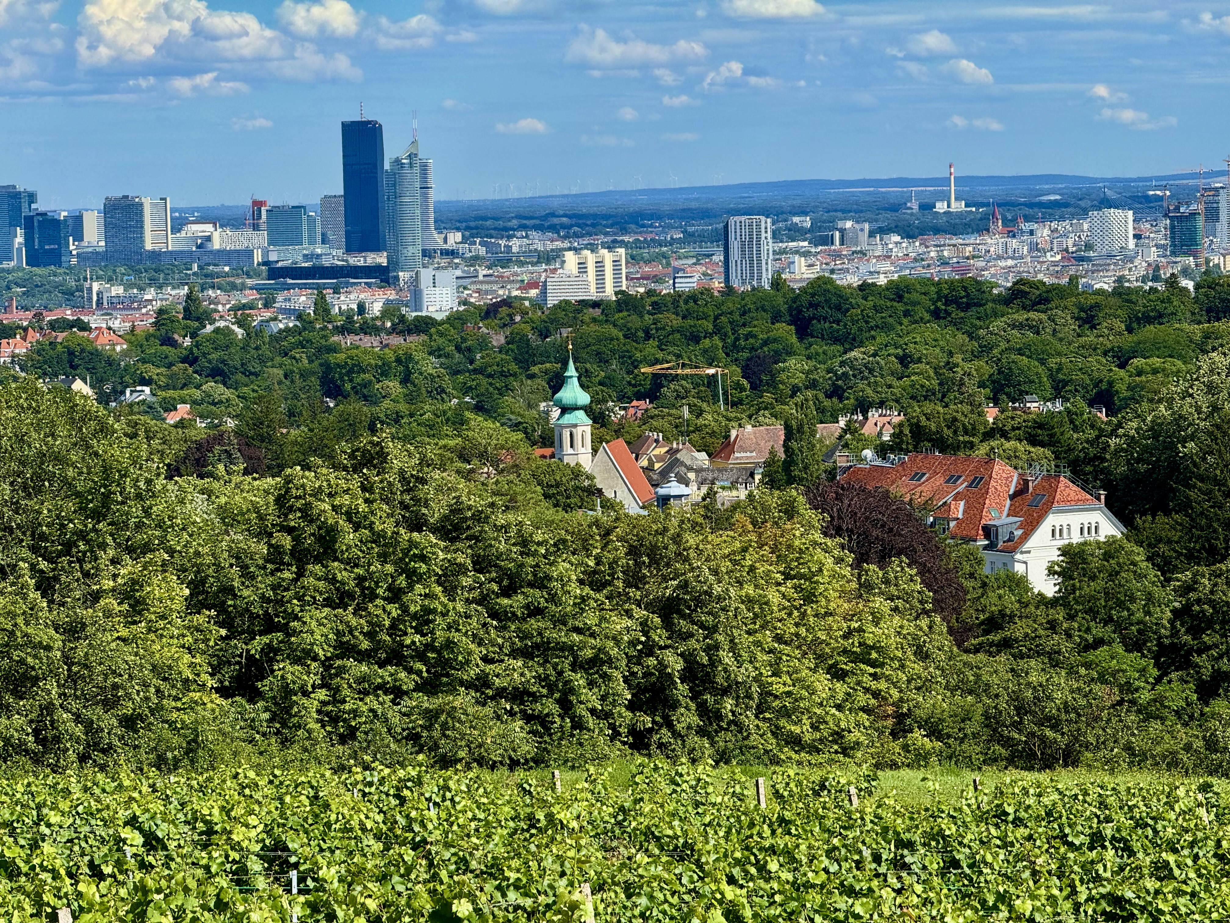 Hochzeit: Wienblick mit Grinzinger Kirche - Am Reisenberg  Wedding & Eventlocation