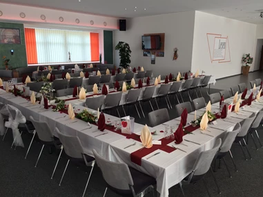 Hochzeit: U / E-Tafel, lila, Mittel-BAR - Mittel-BAR Schönheide