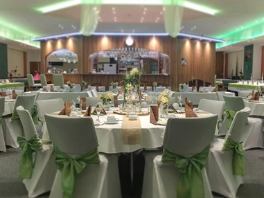 Hochzeit: Bankett, Hussen, grün, Vintage, Mittel-BAR - Mittel-BAR Schönheide