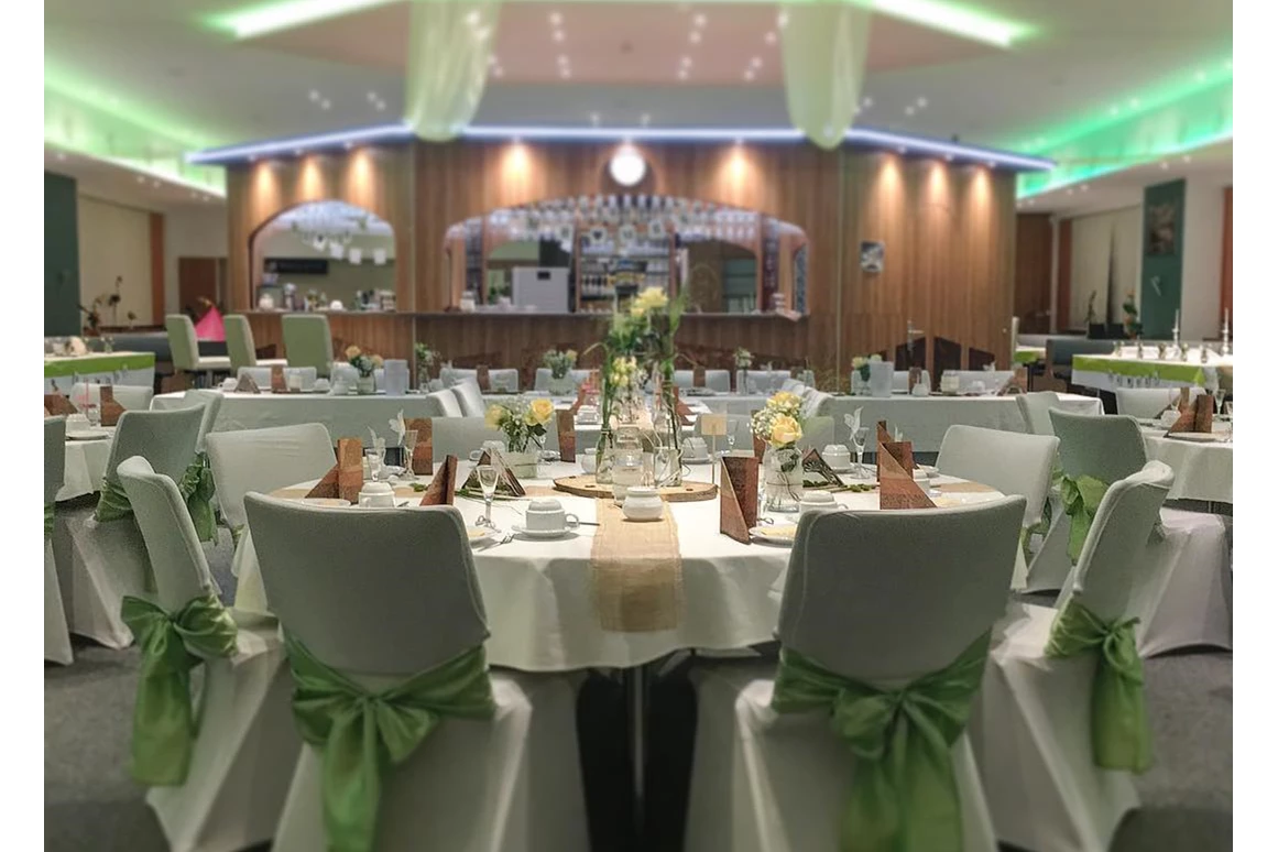 Hochzeit: Bankett, Hussen, grün, Vintage, Mittel-BAR - Mittel-BAR Schönheide