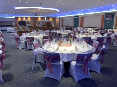 Hochzeit: Bankett, Hussen, rosa, Mittel-BAR - Mittel-BAR Schönheide