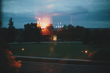 Hochzeit: Schloss Grafenegg in der Abenddämmerung. - Schloss Grafenegg