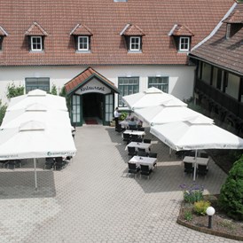 Hochzeit: Der Innenhof unseres Restaurants ist in den Sommermonaten einer der schönsten Plätze im Waldviertel! - Hotel-Restaurant Liebnitzmühle