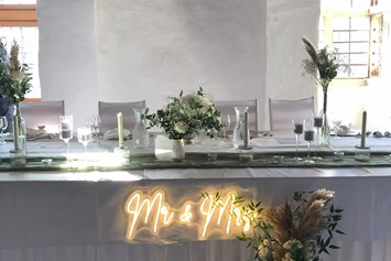 Hochzeit: Brauttisch  - Haus Herbede