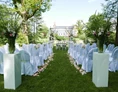 Hochzeit: Trauung auf der Insel im Park - Hotel Schloss Gamehl