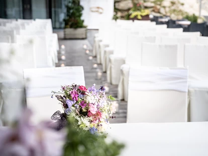 Wedding - Seefeld in Tirol - Unser Außenbereich ist beliebt für eine Trauung im Freien, die Agape und den Empfang. - Lizum 1600 - Ihre Hochzeitslocation