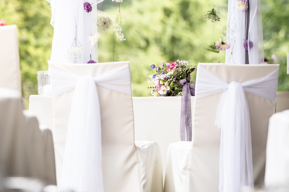 Hochzeit: Unser Außenbereich ist beliebt für eine Trauung im Freien, die Agape und den Empfang. - Lizum 1600 - Ihre Hochzeitslocation