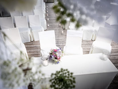 Wedding - Seefeld in Tirol - Unser Außenbereich ist beliebt für eine Trauung im Freien, die Agape und den Empfang. - Lizum 1600 - Ihre Hochzeitslocation