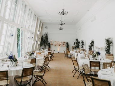 Hochzeitslocation: ORANGERIE Europahaus für bis zu 120 Gäste. - Orangerie Europahaus Wien