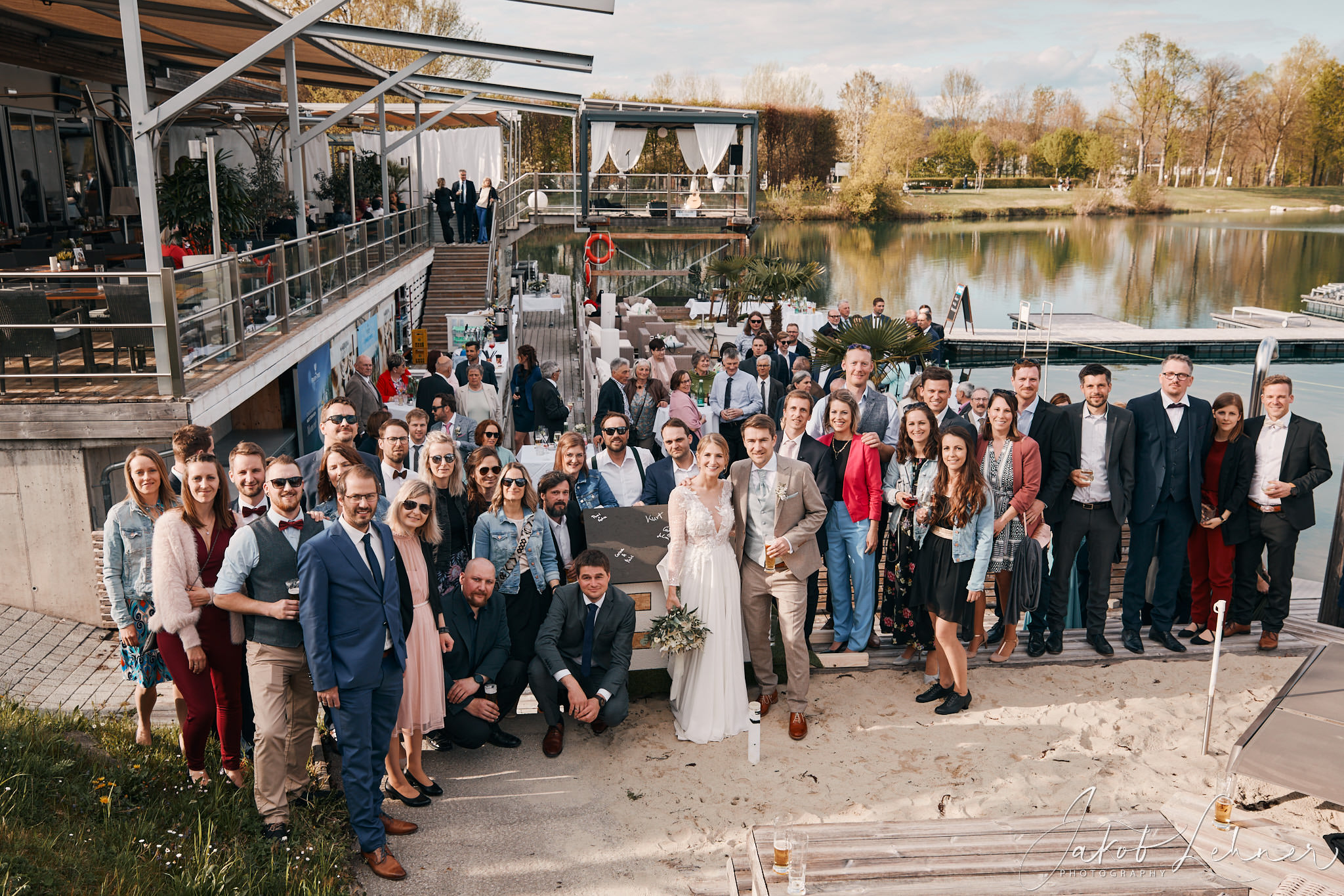 Hochzeit: Gruppenfoto am Steg - THALHAMMERs