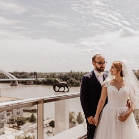 Hochzeit: Ausblick von der Präsidentensuite - Sheraton Bratislava