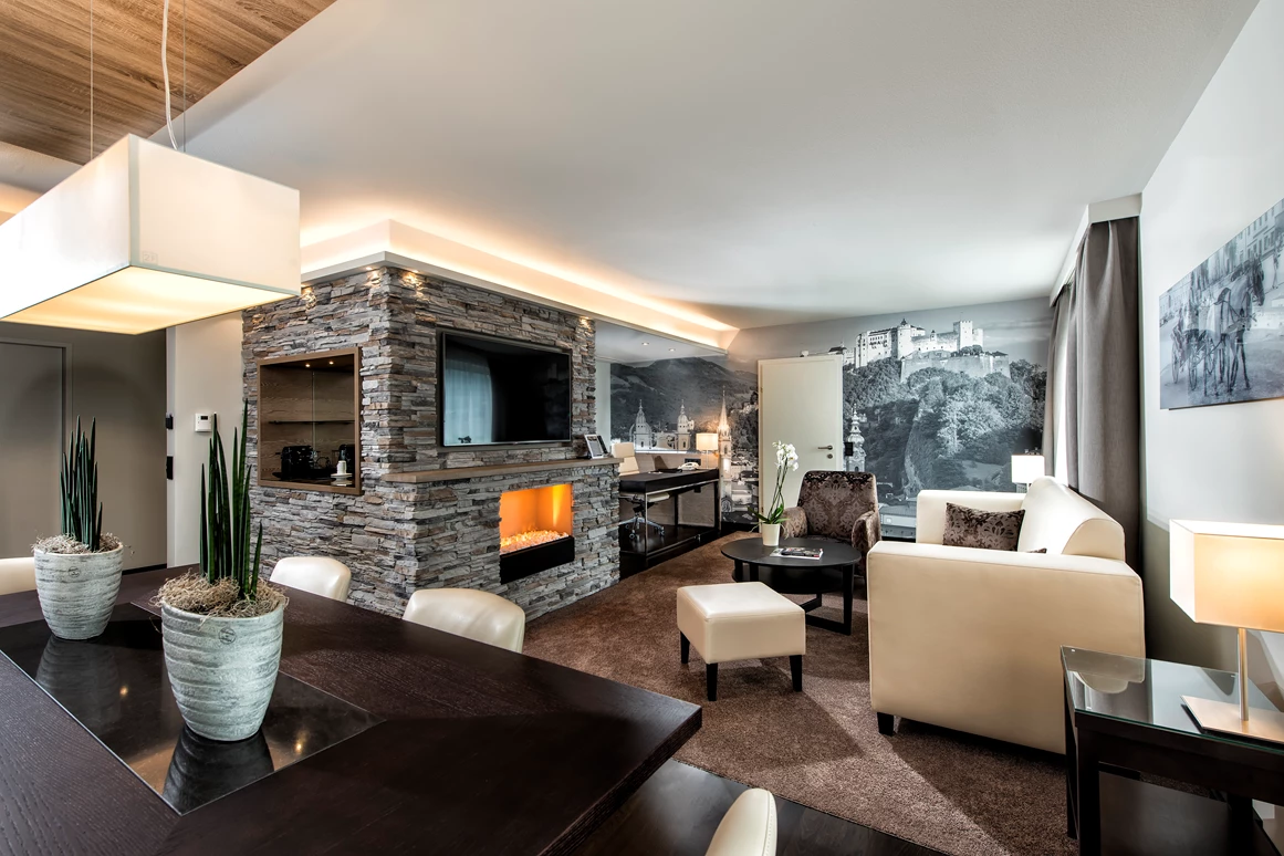 Hochzeitslocation: Executive Grand Suite - Wohnbereich - Wyndham Grand Salzburg Conference Centre