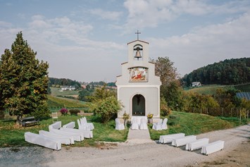 Hochzeit: Auch eine kleine Kapelle steht euch für eine Trauung im Freien am Hirschmugl am Seggauberg zur Verfügung. - Hirschmugl - Domaene am Seggauberg