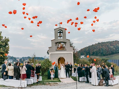 Mariage - Bezirk Leibnitz - Auch eine kleine Kapelle steht euch für eine Trauung im Freien am Hirschmugl am Seggauberg zur Verfügung. - Hirschmugl - Domaene am Seggauberg