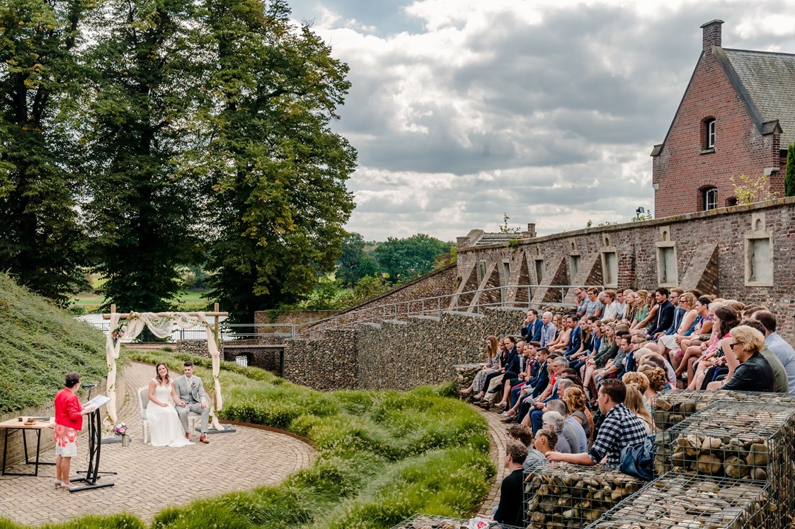 Hochzeit: Die Zeremonie im Garten - Kasteel De Keverberg