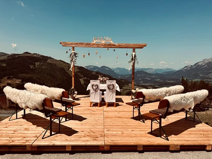 Mariage - Frühlingshochzeit - Unsere Plattform für freie Trauungen mit traumhaftem Weitblick. - jezz AlmResort Ellmau