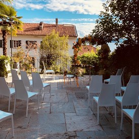 Hochzeit: Der private Garten der Villa Piceni mit Seeblick. - Villa Piceni