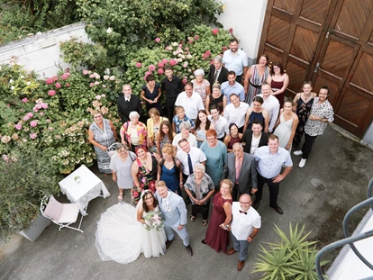 Wedding - Bad Sauerbrunn - Dankeschön an alle  - Himmelblau Rust - Hochzeit im Vintage Haus