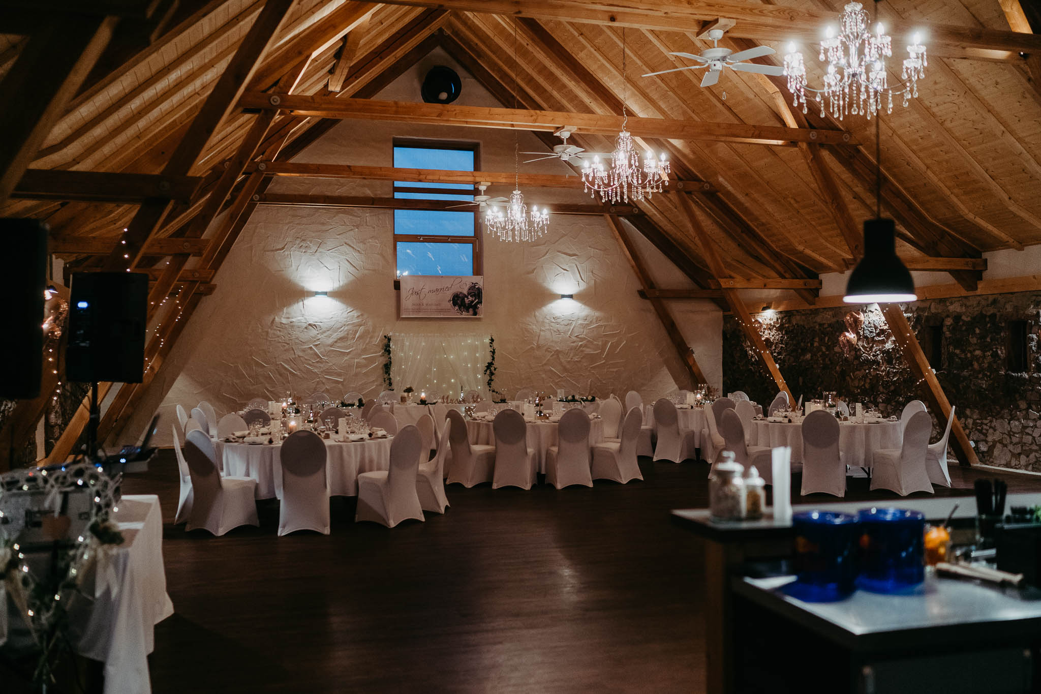 Hochzeitslocation: Der große Festsaal der Haxenmühle in Hessen. - Haxenmühle