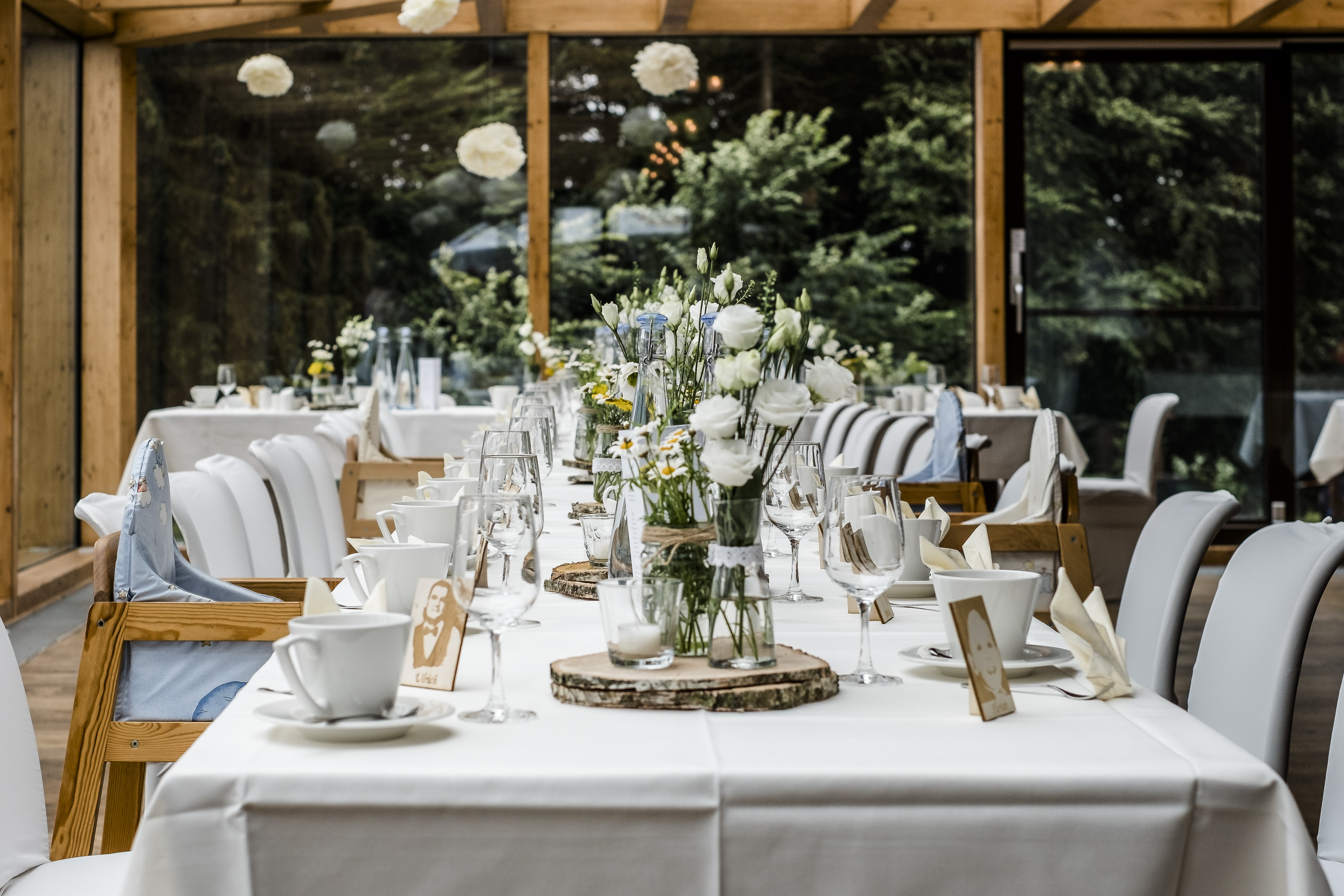 Hochzeit: Der Festsaal der Hubertusbaude***s in Waltersdorf. - Hubertusbaude Waltersdorf