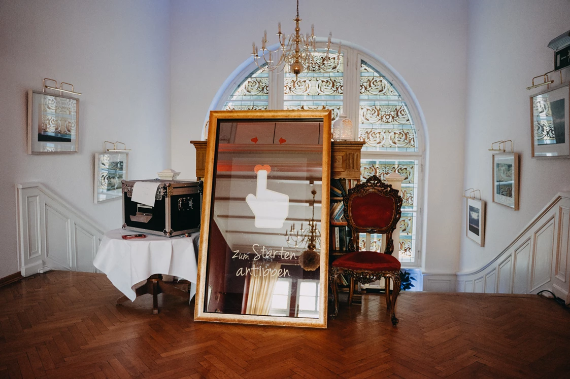 Hochzeit: Fotobox im Schloss Wulkow. - Schloss Wulkow