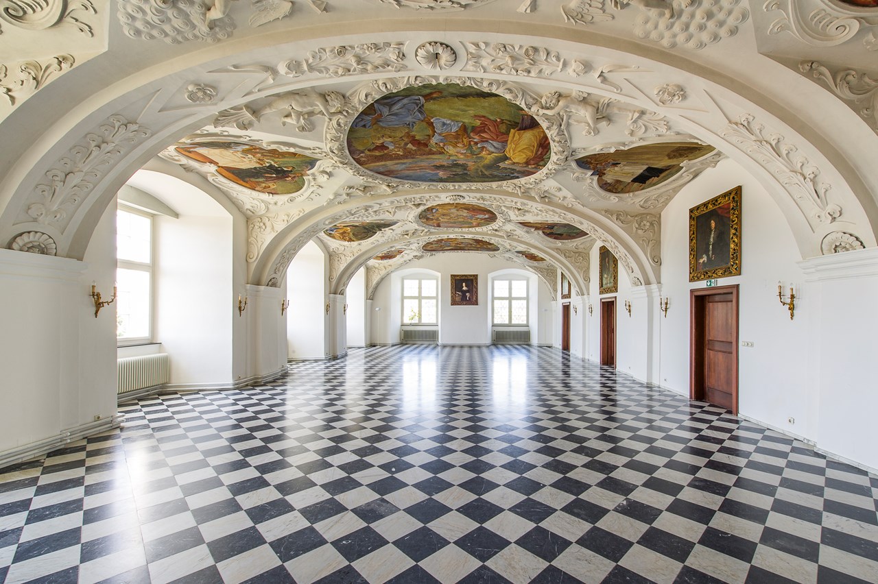 Schloss Stainz Angaben zu den Festsälen Refektorium