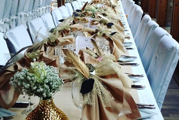 Hochzeit: Tischdekoration  - Haselburg