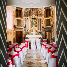 Hochzeit: In der Schlosskapelle kann die kirchliche Trauung stattfinden. - Schloss Wasserleonburg