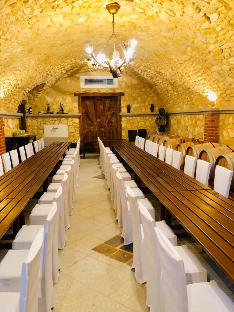 Hochzeit: Barrierefreier Festsaal (Steingewölbe) für bis zu 60 Personen - Bioweingut Bleyweis
