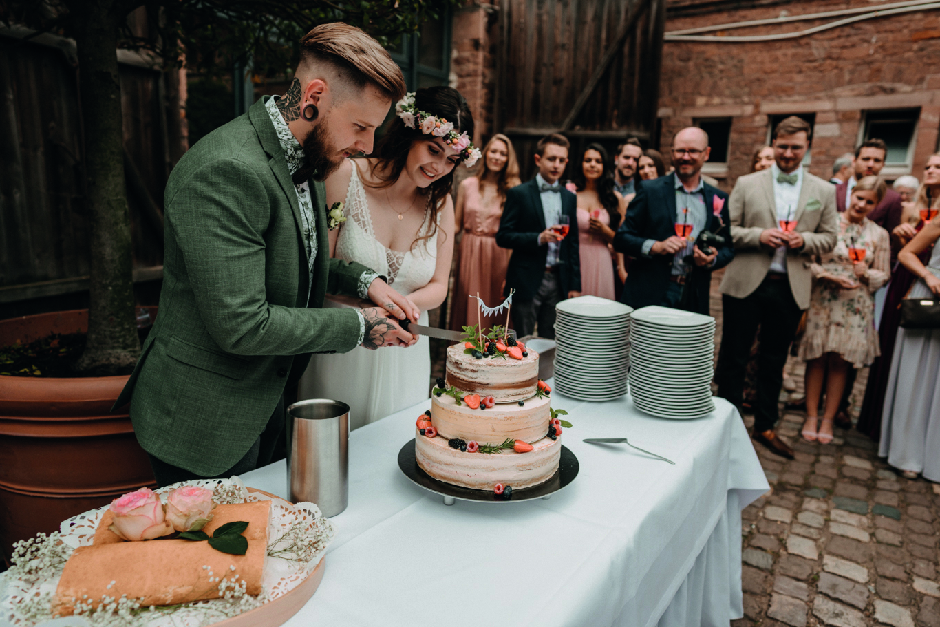 Hochzeitslocation: Sektempfang Gutshof Ladenburg - Gutshof Ladenburg